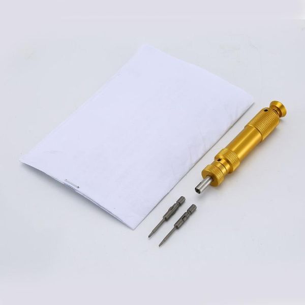 

idling prefabricated type preset torque screwdriver ltdk-1.5 0.1-1.5 kgf.cm with 2 screw driver bits high precision tool gold