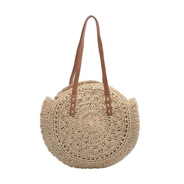 

women woven handbag shoulder bag ladies elegant handbag women bags large capacity beach bag bolsa feminina 2020