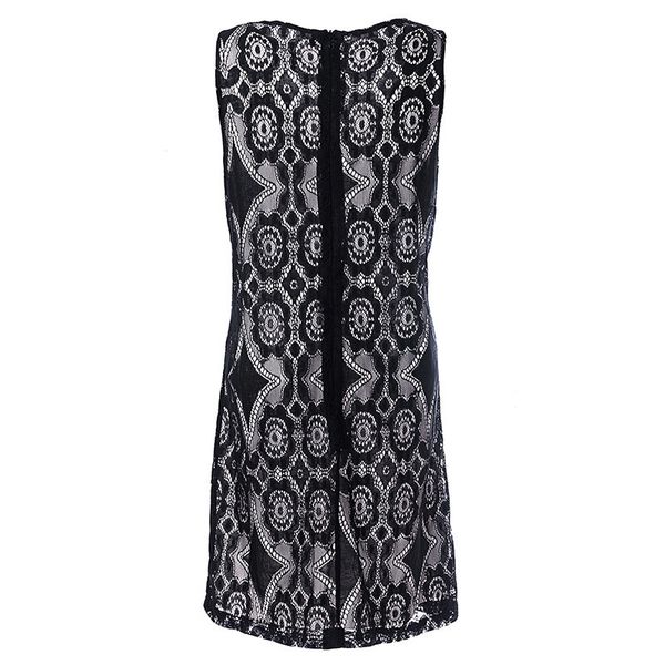 

2020 платье свободные досуг нации ветер крюк выдалбливают кружевное платье, Black;gray