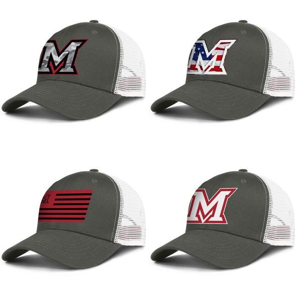 

университет майами redhawks серый камуфляж логотип армии-зеленый мужские и женские дальнобойщик крышки стили бейсбол пользовательских ик сет, Blue;gray