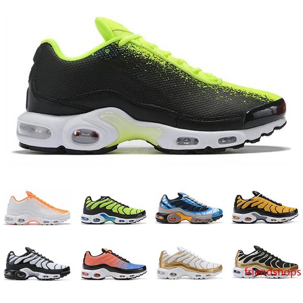 

wholesale tn plus mercurial men running shoes black white gold rainbow blue grey green fashion mens trainers sports sneakers
