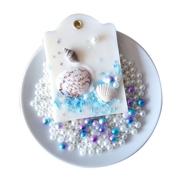 

10pcs natural candle material diy handmade candle tool package shell conch colored sand sand quartz sand jelly candle make tool