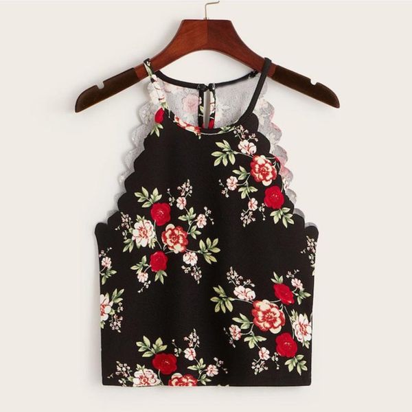 

вершины jaycosin женские сексуальные 2020 летняя мода камзол femme rose версия для печати рукавов черный tank top vest feminino женские руба, White