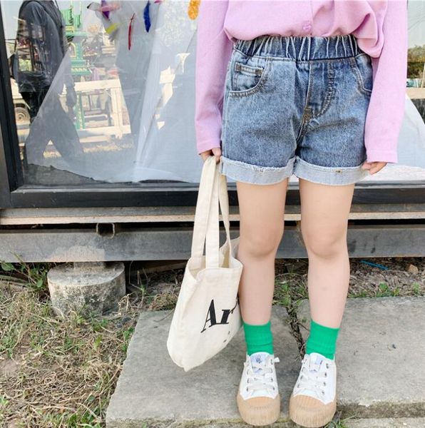 

2020 new arrival girls denim shorts summer girls shorts 1-7 years qa24, Black