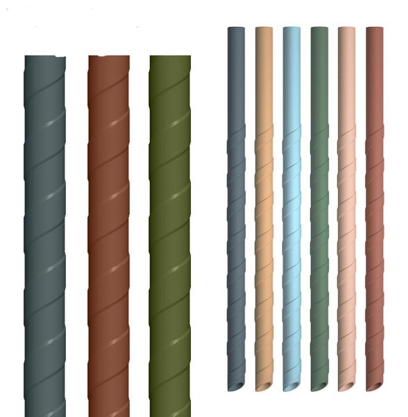 Последняя спиральная силиконовая солома, изготовленная из пищевых материалов, имеет разнообразные стили и цвета, сертификат безопасности