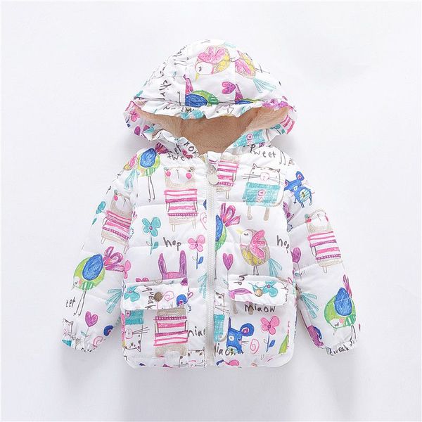

autumn winter baby girls jackets infant outerwear cotton hooded coats for baby jacket coat newborn girls clothes, Blue;gray