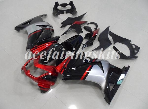 

4 gifts injection mold new abs motorcycle full fairings kits fit for kawasaki ninja250r ex250 zx250r 250 2008 - 2014 body set black red