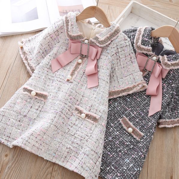 

Lady tyle children plaid dre girl rhine tone bow tie lattice prince dre fall new kid lapel pearl buckle half leeve dre f9399