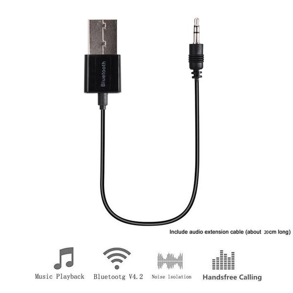 

car bluetooth adapter receiver wireless music 3.5mm aux jack audio receptor mini bluetooth for auto speaker stereo handsfree