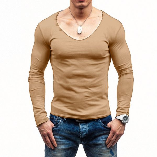 

весна мужские дизайнерские футболки мода твердые v-образным вырезом тройники свободного покроя тонкий мужская тройники, White;black