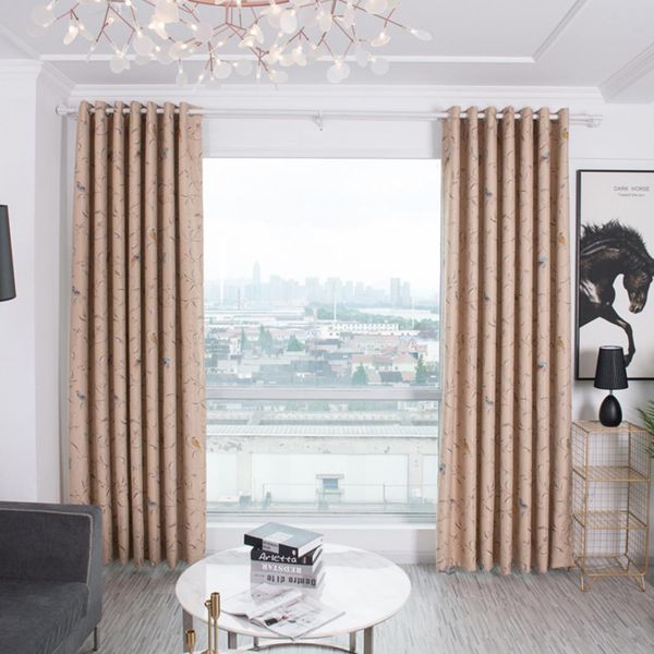 

100x250 см современная птица филиал занавес окна спальня гостиная затемнение драпировка домашнего декора