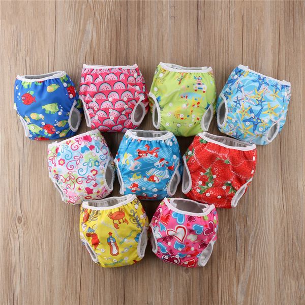 

infant baby swim nappies reusable newborn swimwear baby swimsuit 2019 boy girls bathing suit adjustable swim diapers for babies