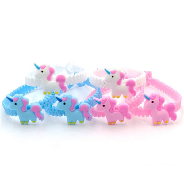 

pawliss emoji bracelets wristband unicorn birthday party favors supplies for kids girls emoticon toys prizes gifts rubber band dhl mfj562, Red;brown