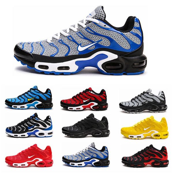 

2020 TN Mesh Mercurial Plus TN Running Shoes Men Women Laser Fuchsia Hyper Crimson Chaussures Spor nk