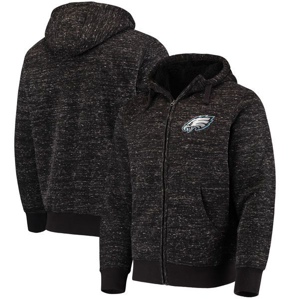 

men philadelphia eagles g-iii sports by carl banks discovery sherpa full-zip nfl jacket - heathered black, Blue;black