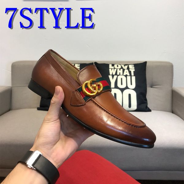 

19ss 2020 обувь мужской дизайн роскошные мокасины мужская обувь натуральная кожа свадьба британский стиль брог мужская обувь повседневная бо, Black