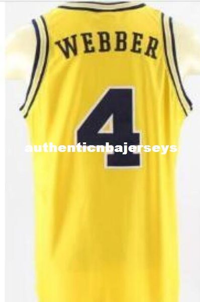 

men #4 chris webber unsigned gold embroidery jerseys sz s-xxxl, Black;blue