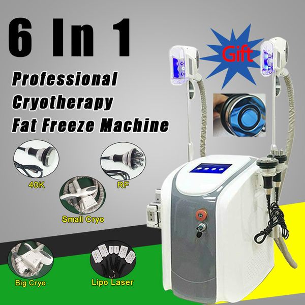 

cryolipolysis fat ing machine slimming 40k ultrasound cryotherapy face/body rf 6 pads lllt lipo laser machine