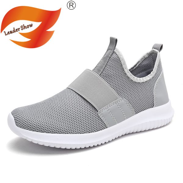 

leader show men casual shoes spring brand 2019 new men shoes big size 45 46 breathable sneakers non-slip flats zapatillas, Black