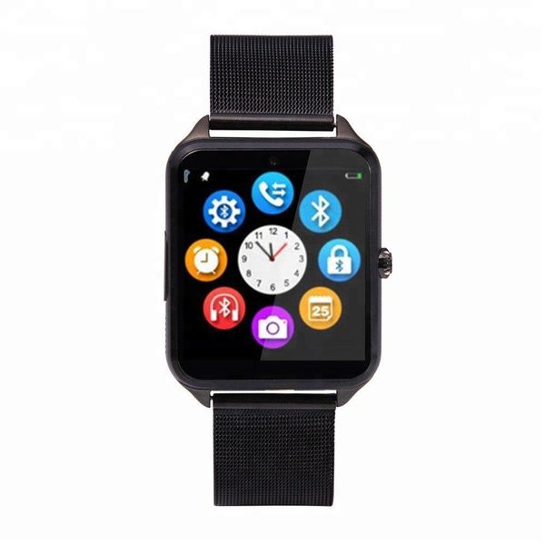

bluetooth smart watch phone z60 stainless steel support sim tf card camera fitness tracker gt08 gt09 dz09 smartwatch for ios android phone