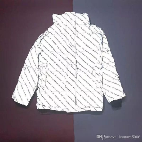

2020fw oversize down jacket 3m reflection casual winter the power of dream coat jackets fashion outerwea bl bb, Black;brown