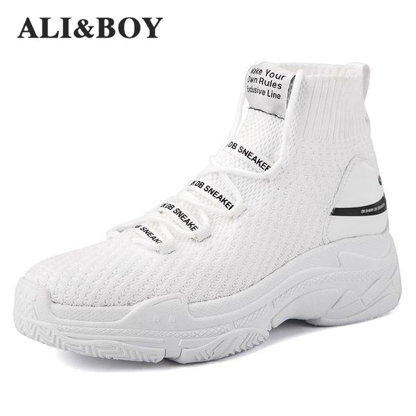 

light high new breathable flying socks shoes man women sports stretch sport sneakers flat running shoes for men sneaker shoe