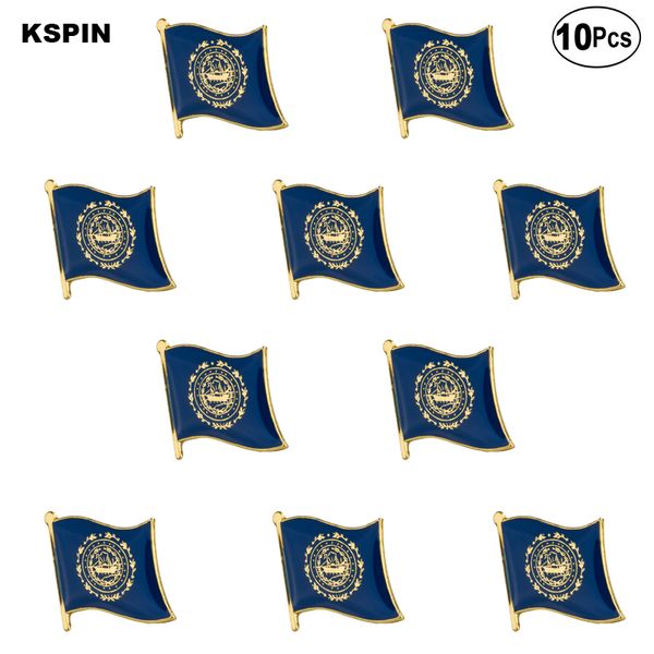 

u.s.a new hampshire lapel pin flag badge brooch pins badges 10pcs a lot, Gray