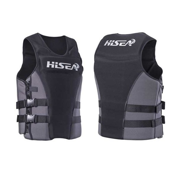 

men's life vest premium neoprene life jacket front zipper 2 belts safety for water sports women's youth life vest s to 3xl fitness