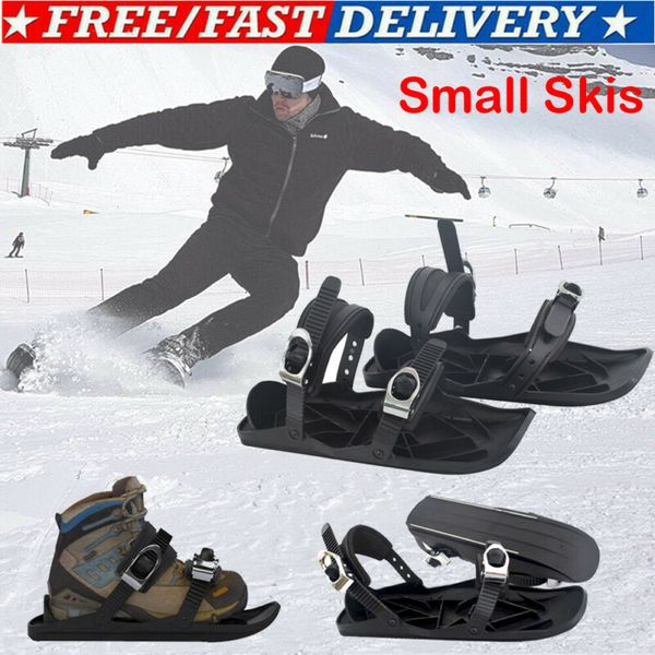 

2020 new mini ski skates snow short skiboards snowblades bindings snowfeet skiing shoes