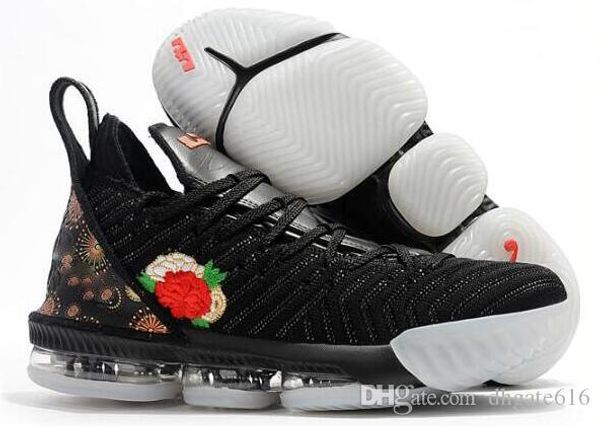 

new mens lebrons 16 xvi basketball shoes for sale retro bhm oreo lebron james 16s sneakers size 7-12 18