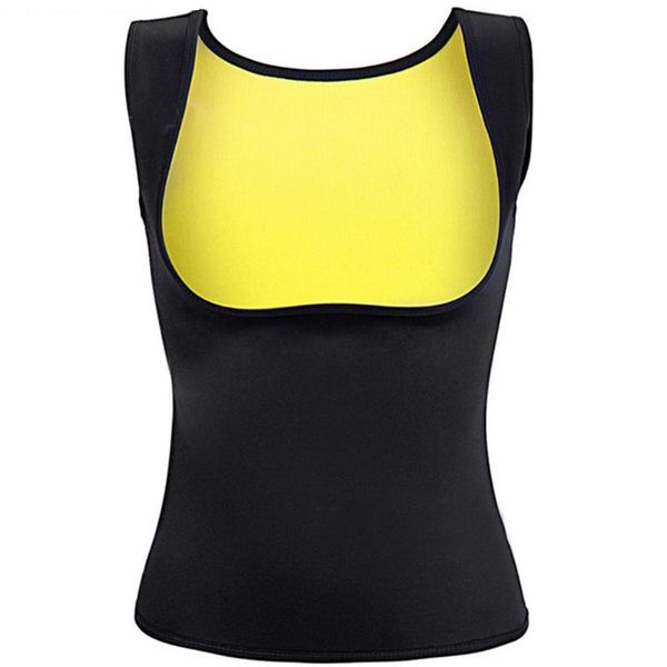 

women sauna fitness training u neck waist soft sports vest body shaper workout chest support gift gym running, Black;blue