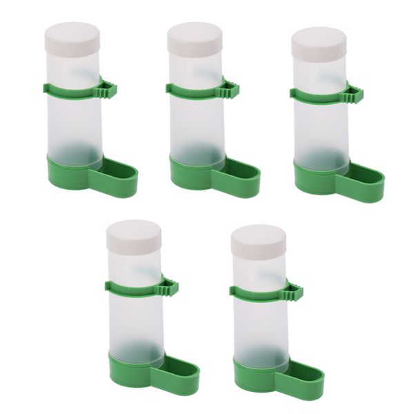 

5pcs pet bird water drinker food feeder clip for budgie lovebirds parrot canary finch