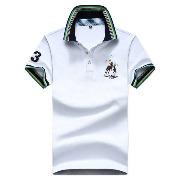 

оригинальный дизайн молодого и среднего возраста с коротким рукавом футболки мужской летней новый бизнес случайные рубашки поло отворот руба, White;black