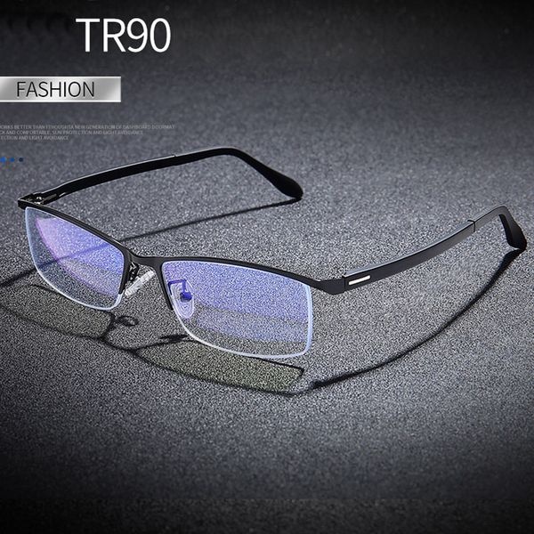 

feishini rays radiation eyewear plastic titanium rectangle business men glasses frames optical anti blue light glasses man 2020, White;black