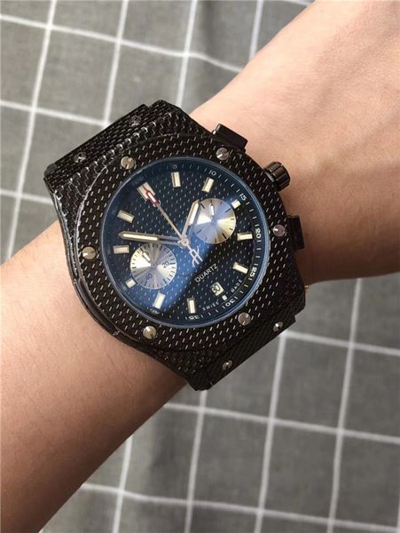 

men's silicone strap full functional casual sports fashion brand designer quartz watch