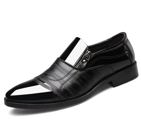 

classic business men's dress shoes fashion elegant formal wedding shoes men slip on office oxford shoes for men black