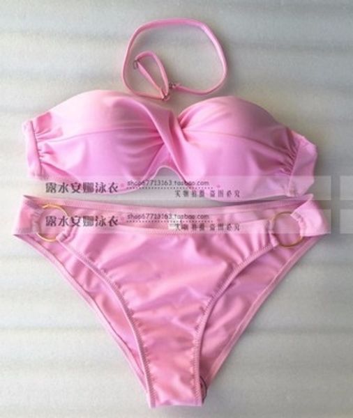 

купальник конфеты цвет стальной держатель сбор утолщенной чашки сексуальное бикини купальник бикини железное кольцо сплит комплект из двух ч, White;black