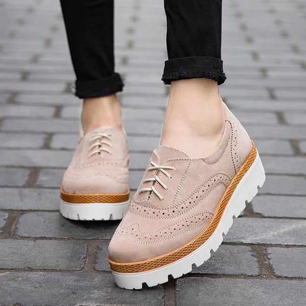 

women leather walking shoes platform low sports shoes seasons lace up sneakers fashion thick sole trainers