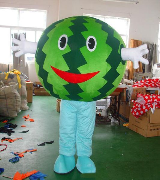 2019 Desconto venda da fábrica Fazer EVA Material da melancia Traje Da Mascote Fruta Dos Desenhos Animados Fato de Halloween Festa de Aniversário