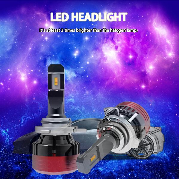 

2019 new 6000k 12v car lights led h7 6600lm h11 led lamp for cars headlight h1 h4 h8 h9 9005 9006 hb3 hb4 turbo h7 bulbs