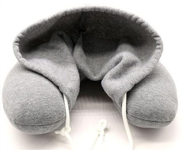 Hot Body Neck Pillow Solid Nap Cotton Particle Pillows Soft Hooded