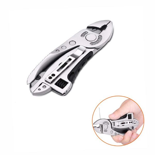 

ultifunctional tool pliers, pocket screwdriver set, adjustable wrench, portable camping survival tool pliers
