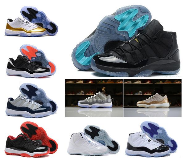

popular 11 11s basketball shoes new bred legend blue concord gym red platinum tint gamma blue 11 shoes sneakers for women men