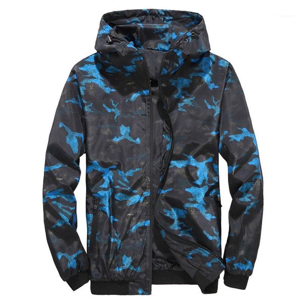 

print jackets sports style fashion hooded long sleeve homme clothing winter autumn casual apparel 4xl mens camouflage, Black;brown