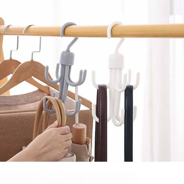 

handbag bag holder space saving hanger cabinets clothes rack 360 degree rotation shoes belt scarf hanging rack#1218y20