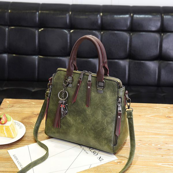 

women's bag summer new style-2019 korean-style versitile fashion handbag simple one-shoulder shoulder bag saffiano