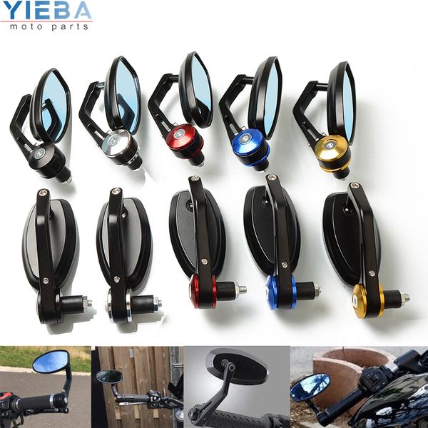 

motorcycle accessories for cg125 cb190r 599 cb300f cb500f abs zephyr zx636r 7/8"" 22mm handlebar rearview mirror