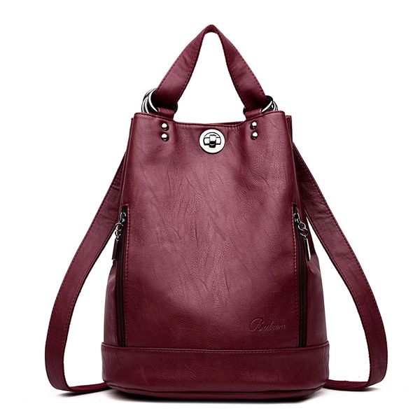 

lanyibaige women backpack leather backpacks for teenage girls female school shoulder bag bagpack mochila plecak