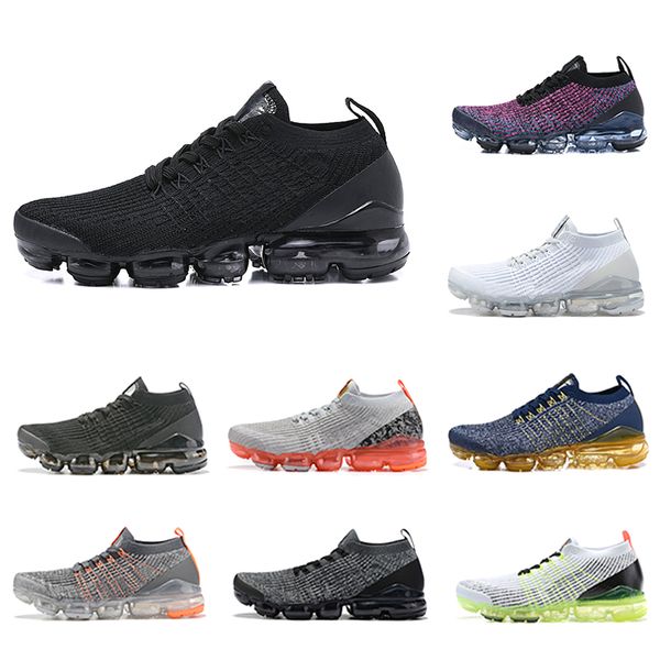 

2019 running shoes mens 2019 new fly v1 v2 3.0 knit triple black white designer shoes be true mesh 36-45