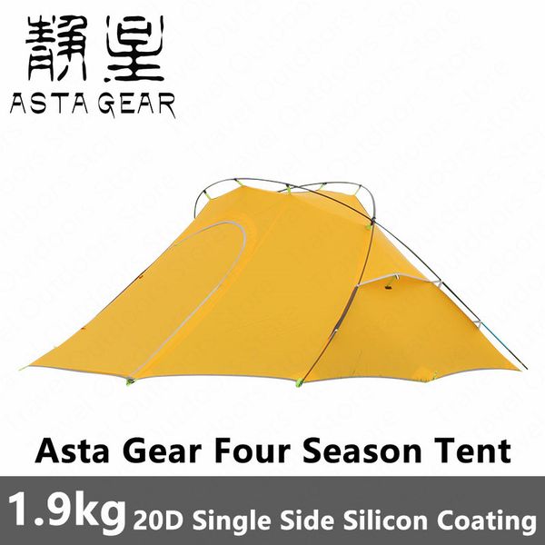 

asta gear crescent double persons tent outdoor camping tent 20d silicon coated fabric rainproof beach sunshade awning